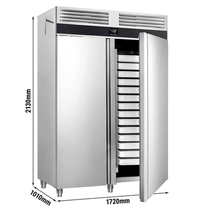 GGM Gastro Bakery Freezer Stainless steel PREMIUM - EN 600x400mm - 1700L - with 2 doors