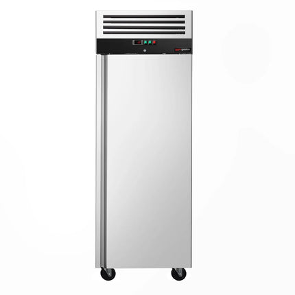 GGM Gastro Bakery Freezer Stainless steel PREMIUM - EN 600x800mm - 612L - with 1 door & On castors - Black front