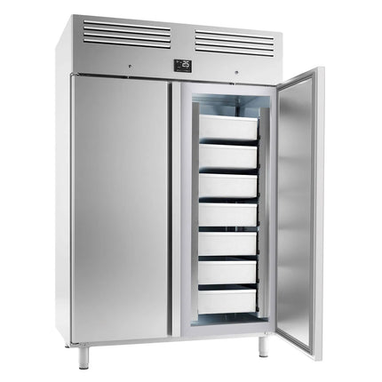 GGM Gastro Bakery Fridge Stainless steel PREMIUM PLUS - EN 600x400mm - 1240L - with 2 doors - LED lighting