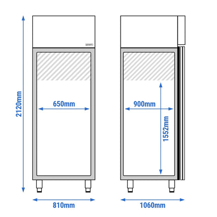 GGM Gastro Bakery Retarder Prover - Digital - 20x EN 600x400mm - 901L - for Fermentation