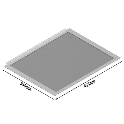 GGM Gastro Baking Tray - Aluminium - 436x346mm - perforated - suitable for Commercial Convection oven EHTE565N & EHTE565DN