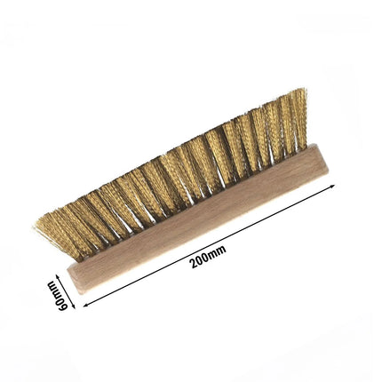 GGM Gastro Bàn Chải Thay Thế Cho Cọ Vệ Sinh - 200x60x60mm - Lông Đồng & Dao Cạo Thép Không Gỉ - Cho PRBG3S