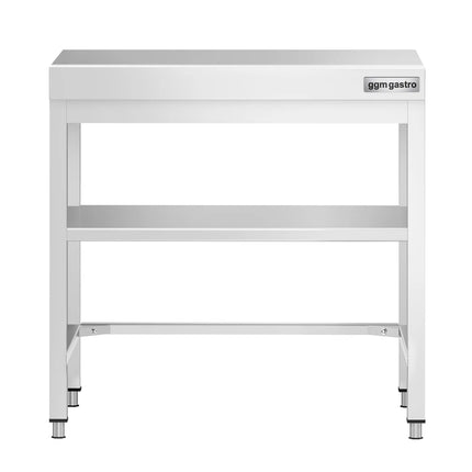 GGM Gastro Bàn Inox Trung Tâm PREMIUM - 600x700mm - Có Kệ Dưới - Có Thanh Giằng Chéo