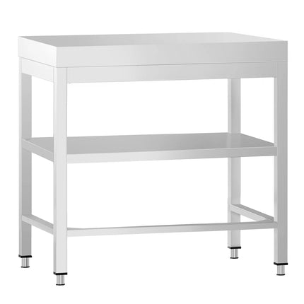 GGM Gastro Bàn Inox Trung Tâm PREMIUM - 600x700mm - Có Kệ Dưới - Có Thanh Giằng Chéo