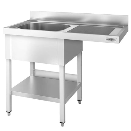 GGM Gastro Bàn Rửa Máy Rửa Bát PREMIUM - 1200x600mm - 1 Chậu - Bàn Ráo Bên Phải