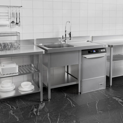 GGM Gastro Bàn Rửa Máy Rửa Bát PREMIUM - 1200x700mm - 1 Chậu - Bàn Ráo Bên Phải