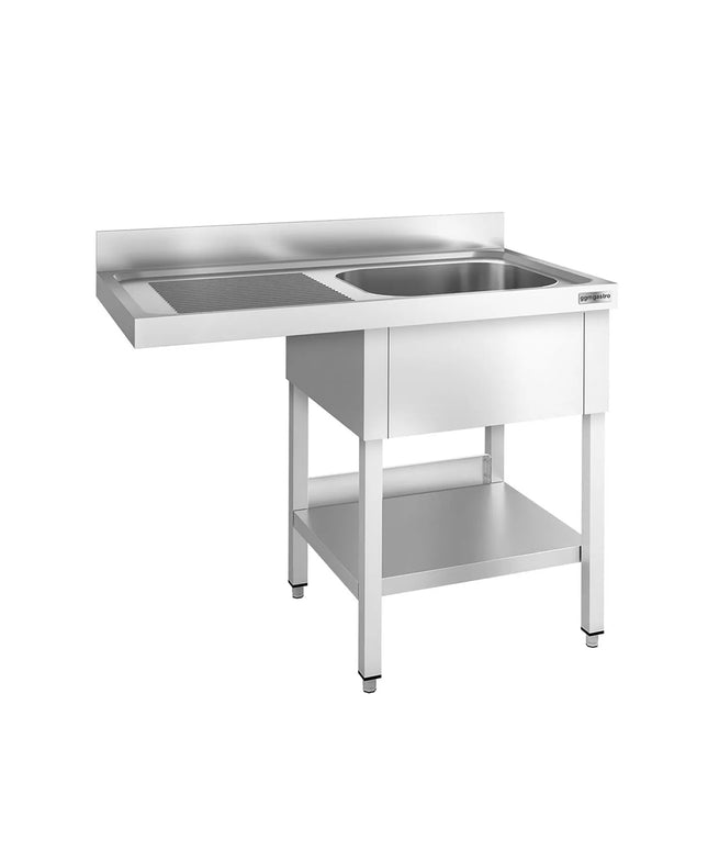 GGM Gastro Bàn Rửa Máy Rửa Bát PREMIUM - 1200x700mm - 1 Chậu - Bàn Ráo Bên Trái