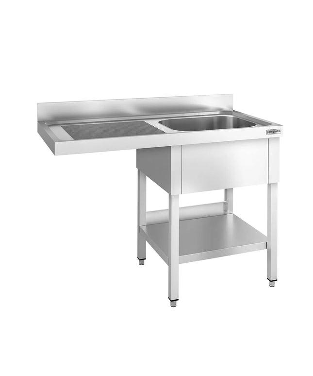 GGM Gastro Bàn Rửa Máy Rửa Bát PREMIUM - 1400x600mm - 1 Chậu - Bàn Ráo Bên Trái