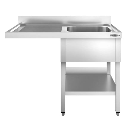 GGM Gastro Bàn Rửa Máy Rửa Bát PREMIUM - 1400x600mm - 1 Chậu - Bàn Ráo Bên Trái