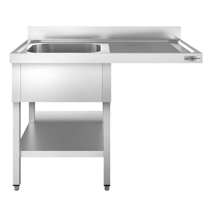 GGM Gastro Bàn Rửa Máy Rửa Bát PREMIUM - 1400x700mm - 1 Chậu - Bàn Ráo Bên Phải