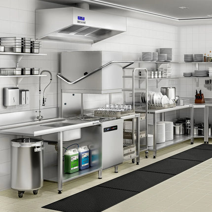 GGM Gastro Bàn Vào Máy Rửa Chén Băng Chuyền - 1200mm - Lắp Trái - 1 Chậu - Cho Dòng DS430