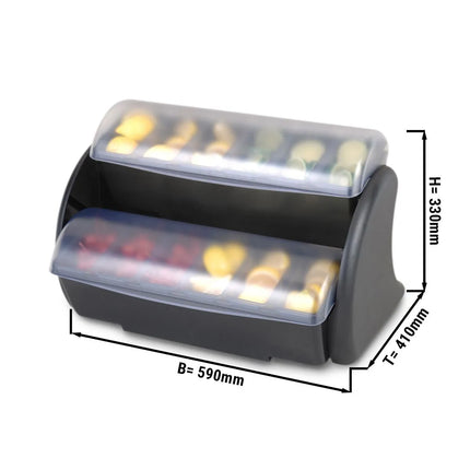 GGM Gastro Bar Condiment Holder - 2 compartments - 6.6L