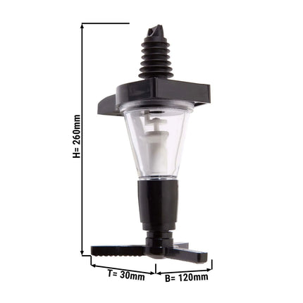 GGM Gastro Bar Professional - Measured Spirit Pourer 35ml - 35ml - Plastic - Black - CE-stamped