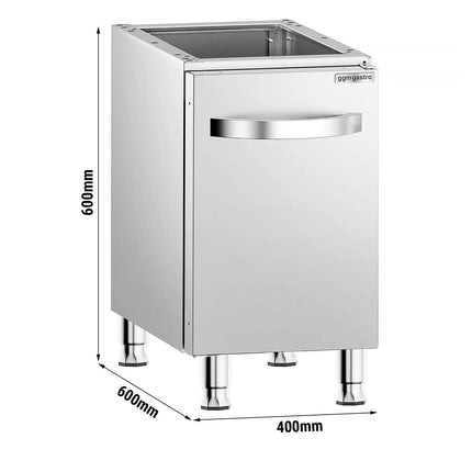 GGM Gastro Base Cabinet for Gas Stove - 400x600x600mm - Stainless Steel AISI 304 - 1 door - for GHK4632 & GHK4631