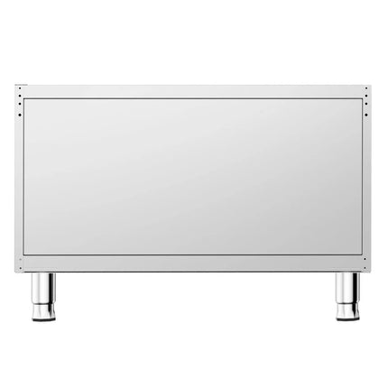 GGM Gastro Base Cabinet for Gas Stove - 900x600x600mm - Stainless Steel AISI 304 - 3 doors - for GHK9636HP & GHK9636