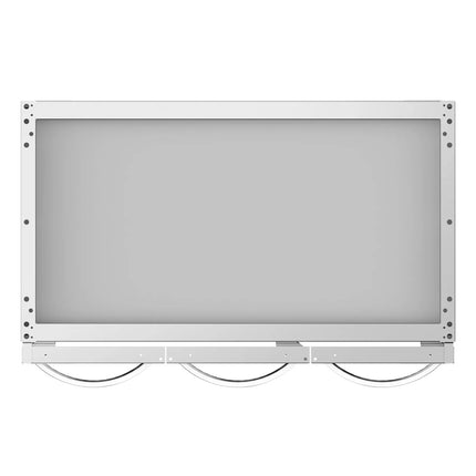 GGM Gastro Base Cabinet for Gas Stove - 900x600x600mm - Stainless Steel AISI 304 - 3 doors - for GHK9636HP & GHK9636