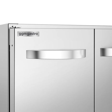 GGM Gastro Base Cabinet for Gas Stove - 900x600x600mm - Stainless Steel AISI 304 - 3 doors - for GHK9636HP & GHK9636