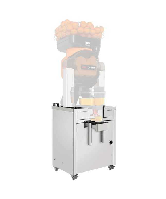 GGM Gastro Base Frame - Aluminium - 580x550x830mm - with height-adjustable glass/bottle shelf - freestanding - for Orange Squeezer OFZ2