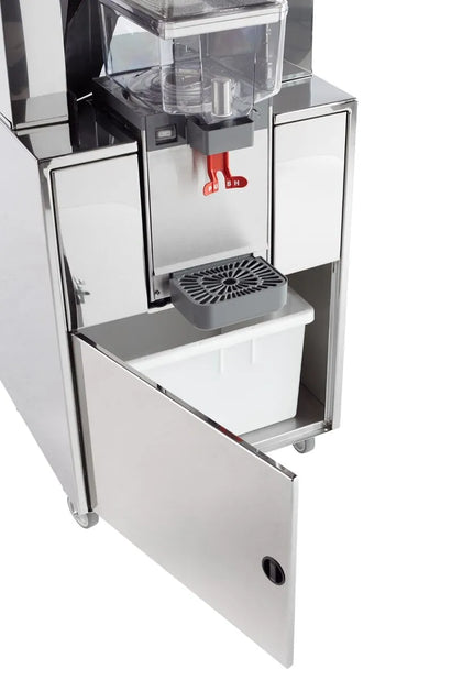 GGM Gastro Base Frame - Aluminium - 580x550x830mm - with height-adjustable glass/bottle shelf - freestanding - for Orange Squeezer OFZ2