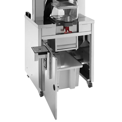 GGM Gastro Base Frame - Aluminium - 580x550x830mm - with height-adjustable glass/bottle shelf - freestanding - for Orange Squeezer OFZ2