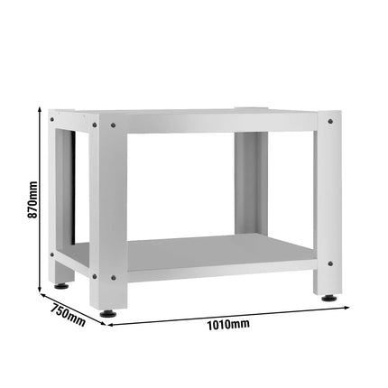 GGM Gastro Base Frame for Pizza Oven - 1025x760x870mm - Stainless Steel - for POE430N & POE4430N
