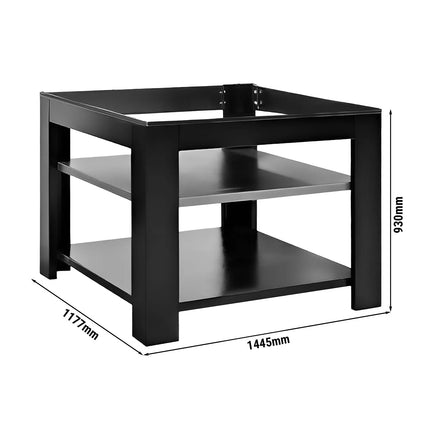 GGM Gastro Base Frame for Pizza Oven - 1177x1445x930mm - Black - for GPOE175S, GPOE175R & GPOE175A