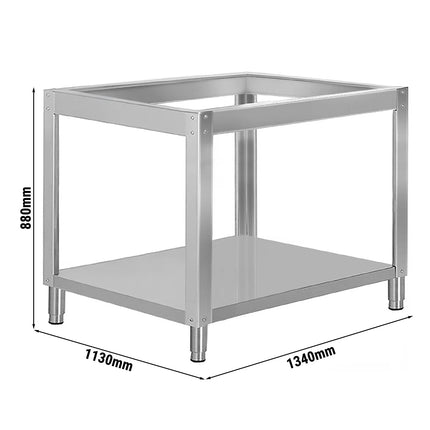 GGM Gastro Base Frame for Pizza Oven - 1340x1130x880mm - Stainless Steel - for PDP99, PDP99D & PDP99TC