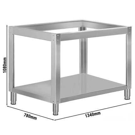 GGM Gastro Base Frame for Pizza Oven - 1340x780x1080mm - Stainless Steel - for PEP66B, PEP66BD & PEP66BTC