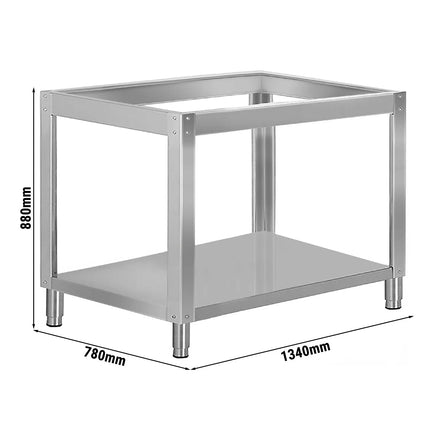 GGM Gastro Base Frame for Pizza Oven - 1340x780x880mm - Stainless Steel - for PDP66B, PDP66BD & PDP66BTC