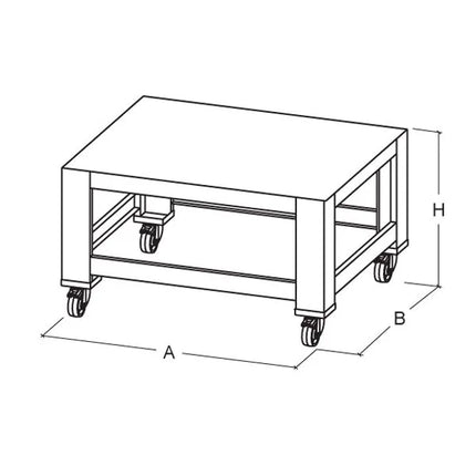 GGM Gastro Base Frame for Pizza Oven - 1450x920x1100mm - Stainless Steel - for PEZ630G & PEZ630G#2