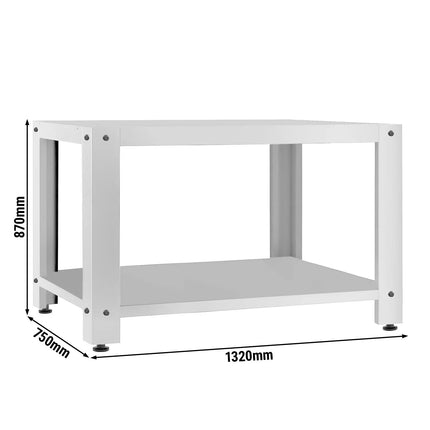 GGM Gastro Base Frame for Pizza Oven - for POE630N & POE6630N - 1340x760x870mm - Stainless Steel