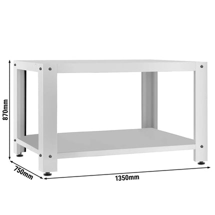 GGM Gastro Base Frame for Pizza Oven POE6630VSN - 1365x755x870mm - Stainless Steel