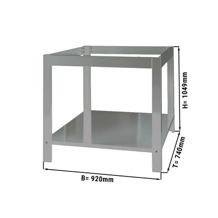GGM Gastro Base Frame for Pizza Oven PP430 - 920x740x1049mm - Stainless Steel - for Pizza Oven PP430
