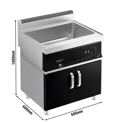 GGM Gastro Bếp Cách Thủy Để Bàn - 2x GN 1/1 hoặc 4x GN 1/2 - 2.4kW - Có Van Xả