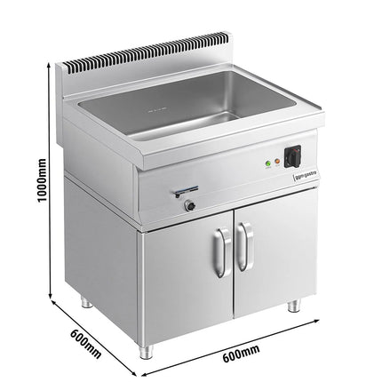 GGM Gastro Bếp Cách Thủy Để Bàn - 2x GN 1/1 hoặc 4x GN 1/2 - 2.4kW - Có Van Xả