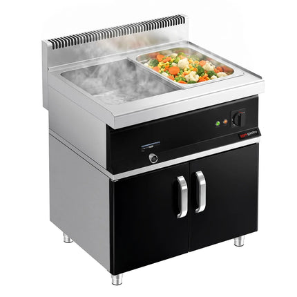 GGM Gastro Bếp Cách Thủy Để Bàn - 2x GN 1/1 hoặc 4x GN 1/2 - 2.4kW - Có Van Xả