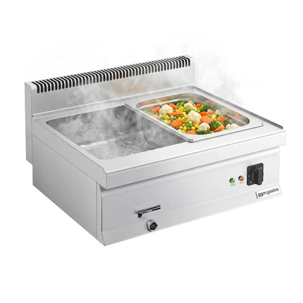 GGM Gastro Bếp Cách Thủy Để Bàn - 2x GN 1/1 hoặc 4x GN 1/2 - 2.4kW - Có Van Xả