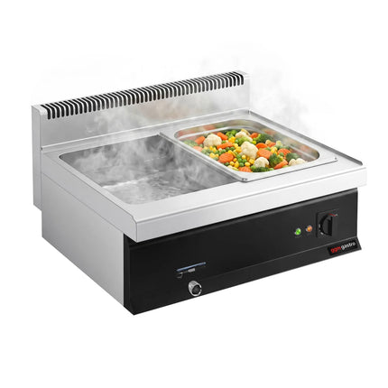 GGM Gastro Bếp Cách Thủy Để Bàn - 2x GN 1/1 hoặc 4x GN 1/2 - 2.4kW - Có Van Xả