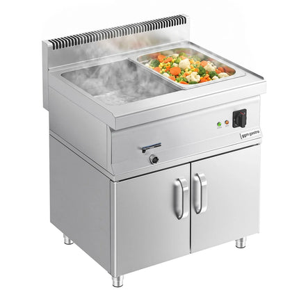 GGM Gastro Bếp Cách Thủy Để Bàn - 2x GN 1/1 hoặc 4x GN 1/2 - 2.4kW - Có Van Xả