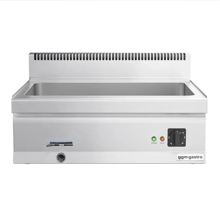 GGM Gastro Bếp Cách Thủy Để Bàn - 2x GN 1/1 hoặc 4x GN 1/2 - 2.4kW - Có Van Xả