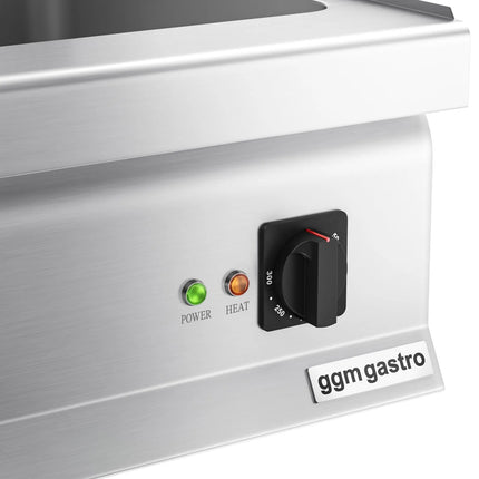 GGM Gastro Bếp Cách Thủy Để Bàn - 2x GN 1/1 hoặc 4x GN 1/2 - 2.4kW - Có Van Xả