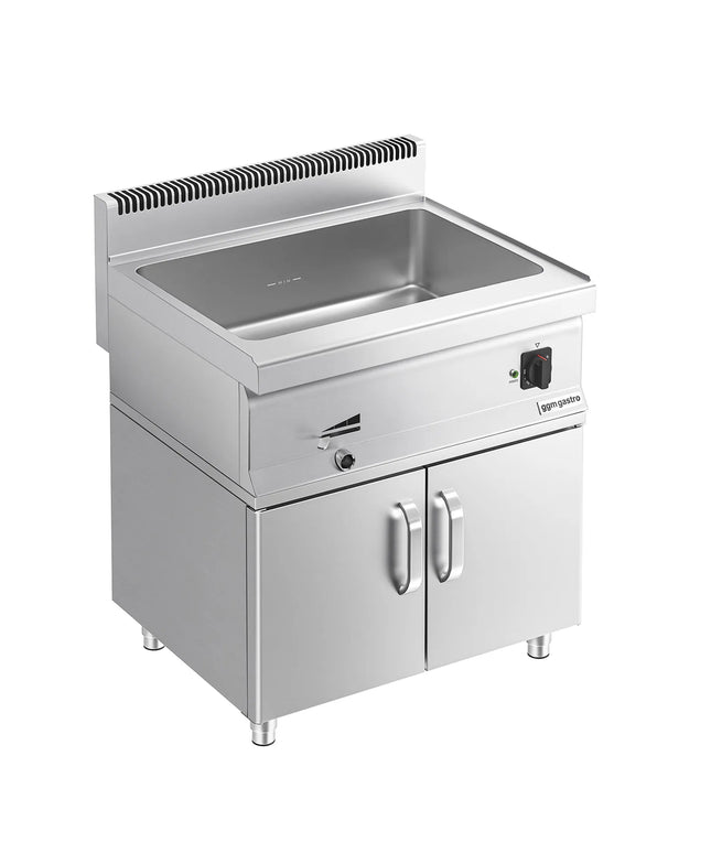 GGM Gastro Bếp Cách Thủy Để Bàn - GN 1/1 + 3x GN 1/9 - 1.2kW - Kèm Tủ Bệ 2 Cánh - Có Van Xả