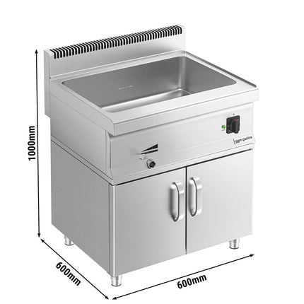 GGM Gastro Bếp Cách Thủy Để Bàn - GN 1/1 + 3x GN 1/9 - 1.2kW - Kèm Tủ Bệ 2 Cánh - Có Van Xả