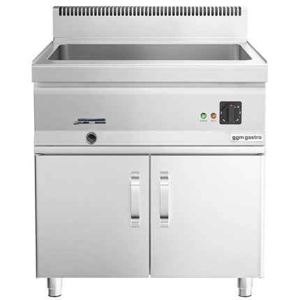 GGM Gastro Bếp Cách Thủy Để Bàn - GN 1/1 + 3x GN 1/9 - 1.2kW - Kèm Tủ Bệ 2 Cánh - Có Van Xả