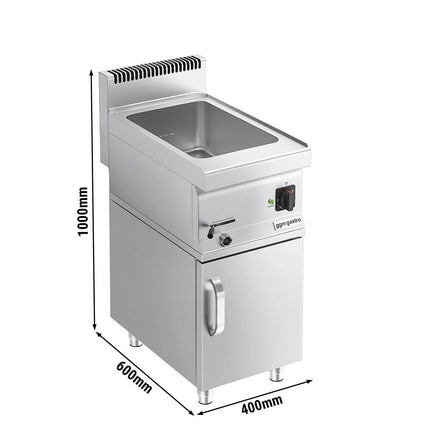 GGM Gastro Bếp Cách Thủy Để Bàn - GN 1/2 & GN 1/3 - 1.2kW - Kèm Tủ Bệ 1 Cánh - Có Van Xả