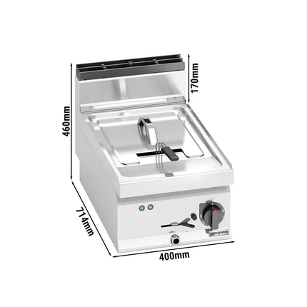 GGM Gastro Bếp Chiên Nhúng Điện Để Bàn - 10L - 9kW - Thủ Công - Có Van Xả