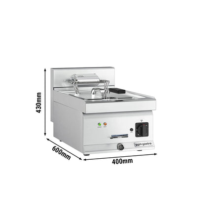 GGM Gastro Bếp Chiên Nhúng Điện Để Bàn - 10L - 9kW - Thủ Công - Có Van Xả