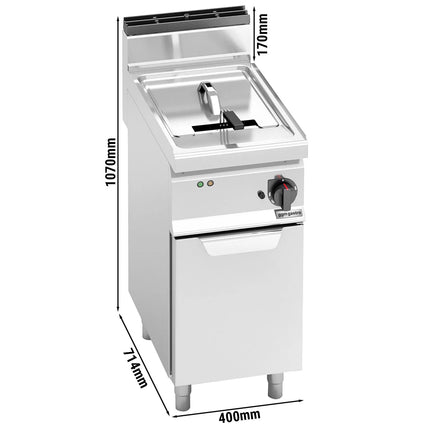 GGM Gastro Bếp Chiên Nhúng Điện Đứng - 18L - 13.5kW - Có Van Xả - Thủ Công
