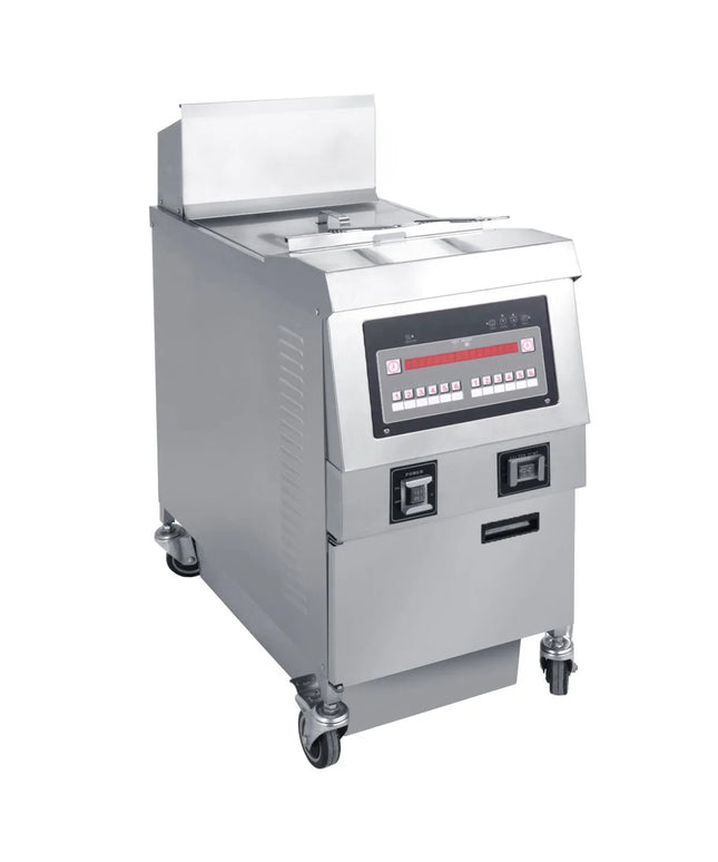 GGM Gastro Bếp Chiên Nhúng Điện Đứng - 25L - 14.2kW - Điều Khiển Điện Tử - Có Lọc Dầu Tích Hợp