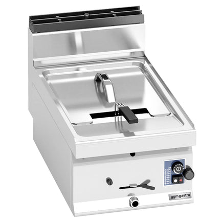 GGM Gastro Bếp Chiên Nhúng Gas Để Bàn - 10L - 6.9kW - Thủ Công - Có Van Xả